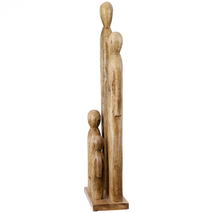 Sculptură, Grup, Lemn de mango, culori naturale, PU 1, L. 9 cm, L. 18 cm, H 53 cm [2]