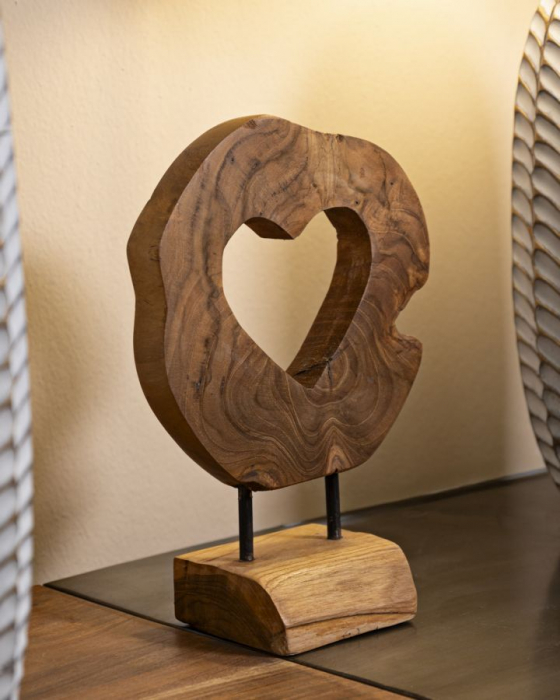 Sculptură, HASI din tec reciclat. 20x10x28 cm (piesa unica) [8]