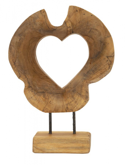 Sculptură, Hasi din tec reciclat 28x10x38 cm (piesa unica) [1]