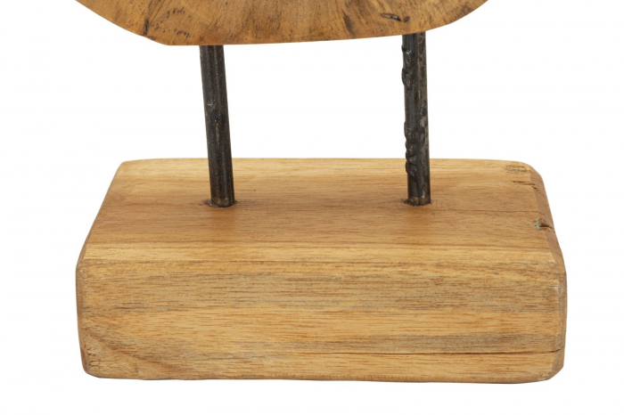 Sculptură, Hasi din tec reciclat 28x10x38 cm (piesa unica) [6]
