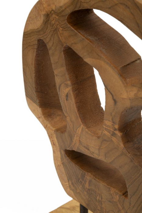 Sculptură, Lubang din tec reciclat 18x10x27 cm (piesa unica) [5]
