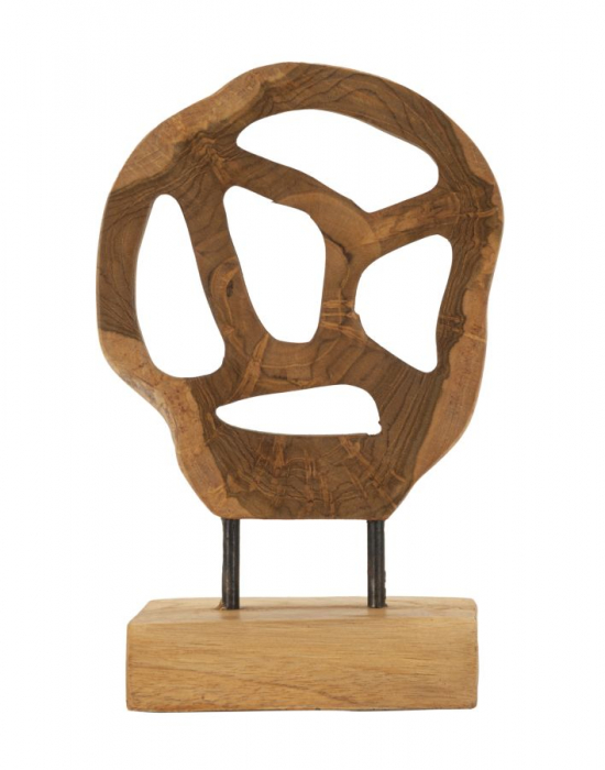 Sculptură, Lubang din tec reciclat 18x10x27 cm (piesa unica) [1]
