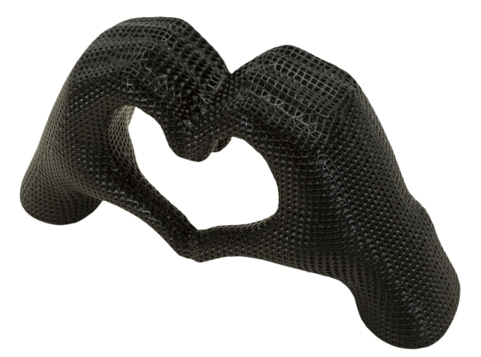 Sculptura neagra, Inima cm 25x7,5x13,5  [3]