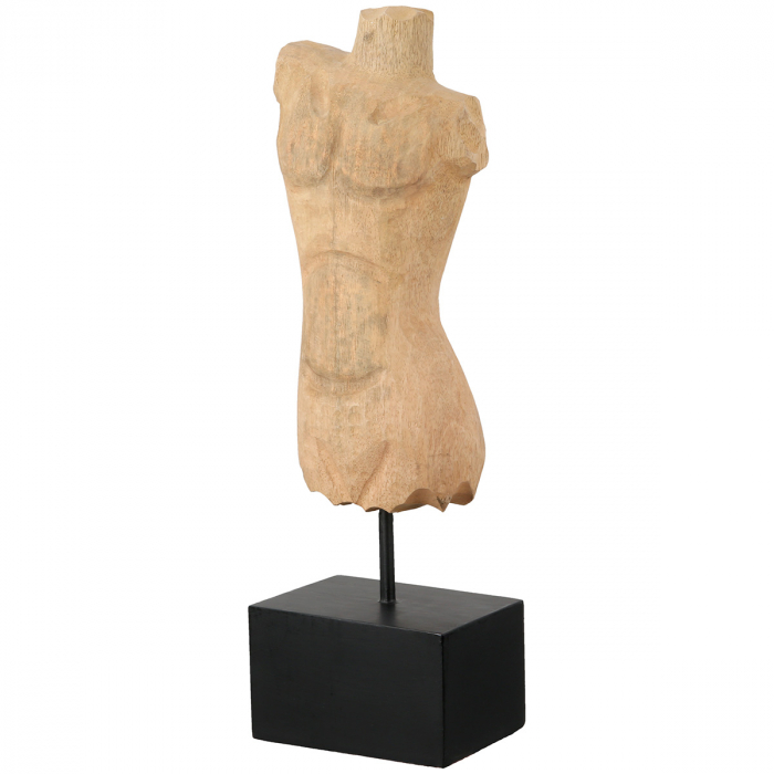 Sculptură, Om, lemn de mango, culori naturale, PU 1, L. 9 cm, l. 13 cm, H 42 cm [1]