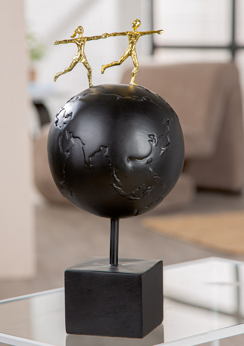 Sculptură, Pământ, Rășină sintetică, negru, PU 1, L. 15 cm, L. 15 cm, H 34 cm [5]