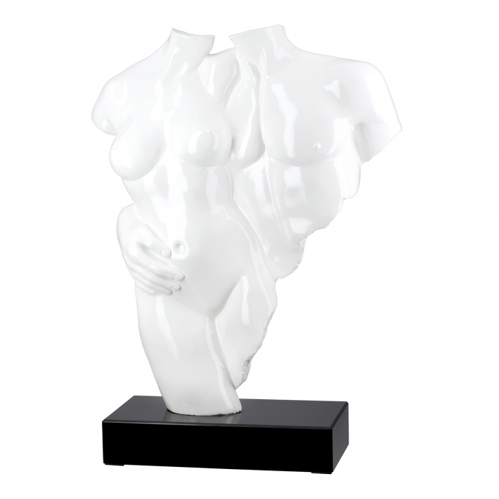 Sculptură, Pereche, Coppia, Marmură, Polirășină, alb, PU 1, L. 12 cm, L. 35 cm, H. 49 cm [1]