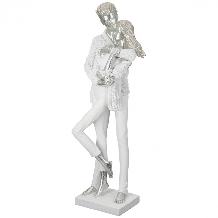 Sculptură, Pereche, Rășină sintetică, alb, PU 1, L. 13 cm, L. 15 cm, H 46 cm [1]