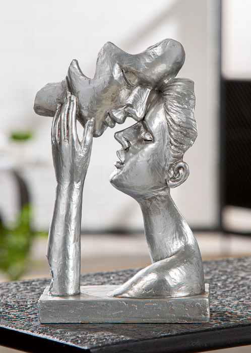 Sculptură, Pereche, Rășină sintetică, argintie, PU 2, L. 8 cm, L. 14 cm, H 21 cm [5]