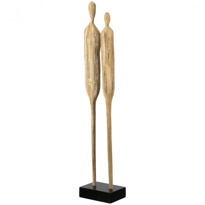 Sculptură, Persoană, Lemn, culori naturale, PU 3, L. 7 cm, L. 9 cm, H 46 cm [1]