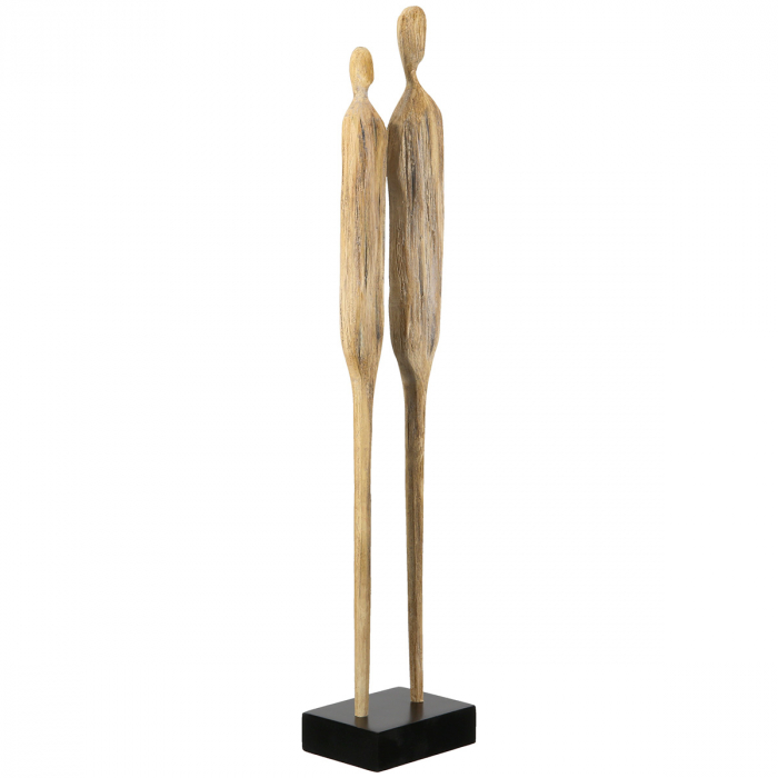 Sculptură, Persoană, Lemn, culori naturale, PU 3, L. 7 cm, L. 9 cm, H 46 cm [3]