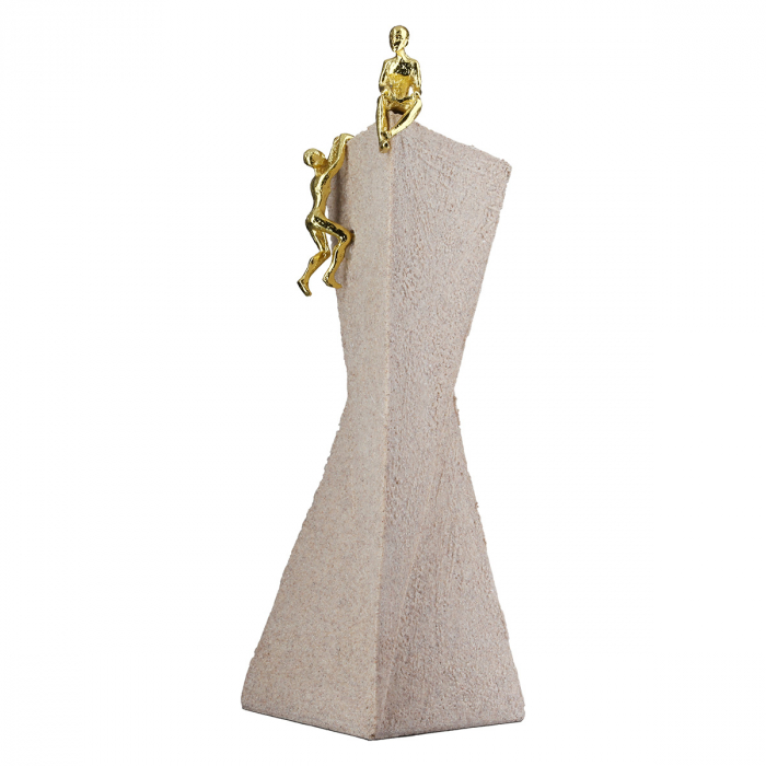 Sculptură, Persoană, Rășină sintetică, crem, PU 2, L. 8 cm, L. 7 cm, H 27 cm [3]