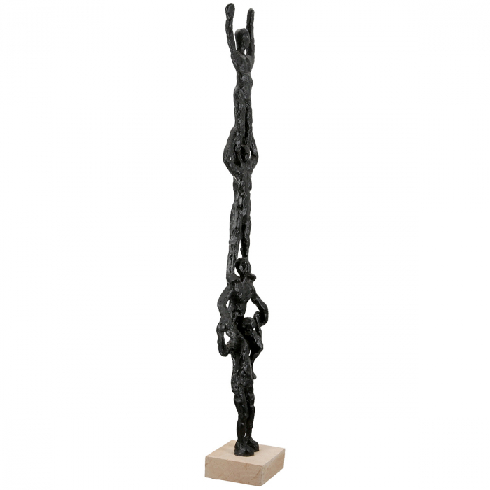 Sculptură, Persoană, Rășină sintetică, negru, PU 1, L. 9 cm, L. 13 cm, H 69 cm [4]