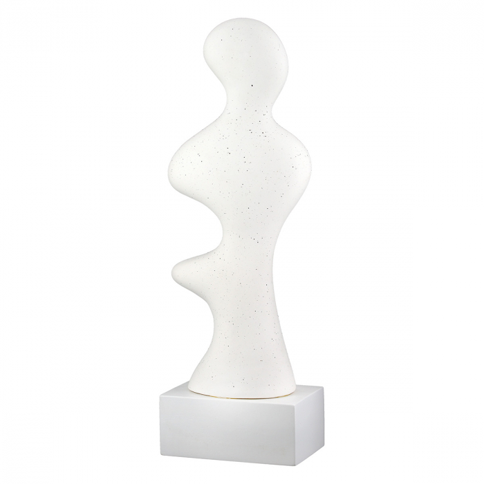 Sculptură, Prasero, punctat, Ceramica, gri, alb, PU 2, 2 buc. asortate, L. 9 cm, L. 14 cm, H. 42 cm [2]