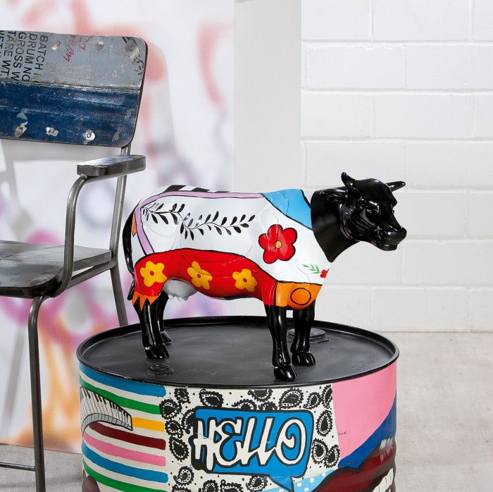 Sculptura rasina Cow, multicolora
