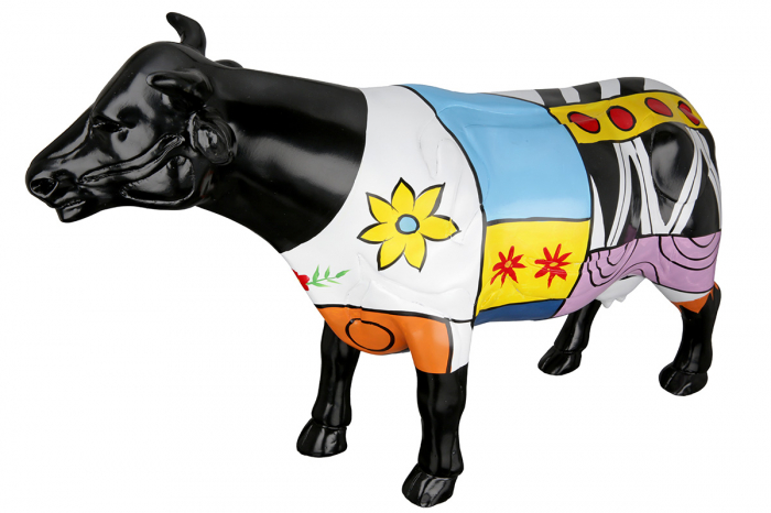 Sculptură rasina Cow, multicolora [4]