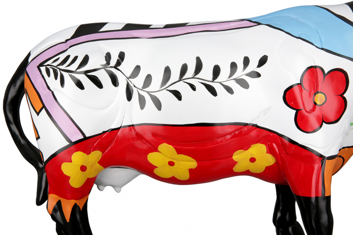 Sculptură rasina Cow, multicolora [5]