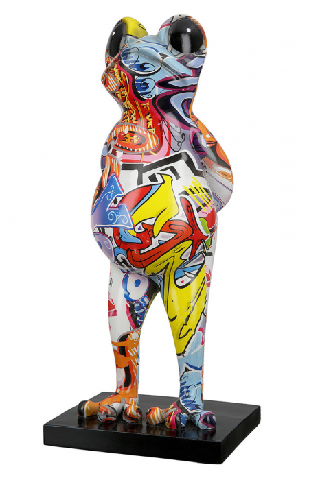 Sculptură rasina frog Street Art [2]