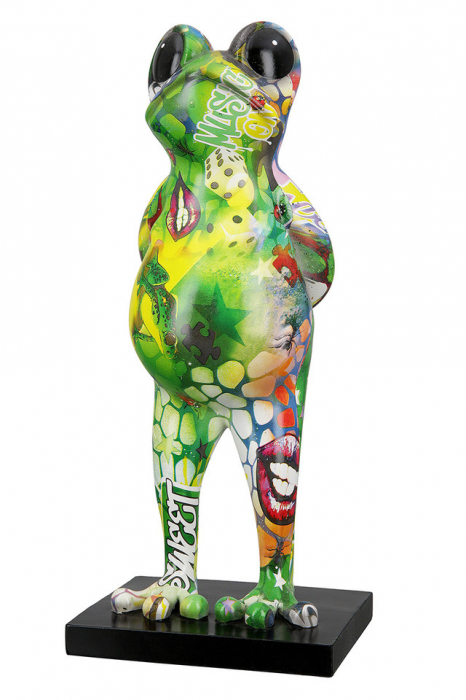 Sculptură rasina frog Street Art [2]