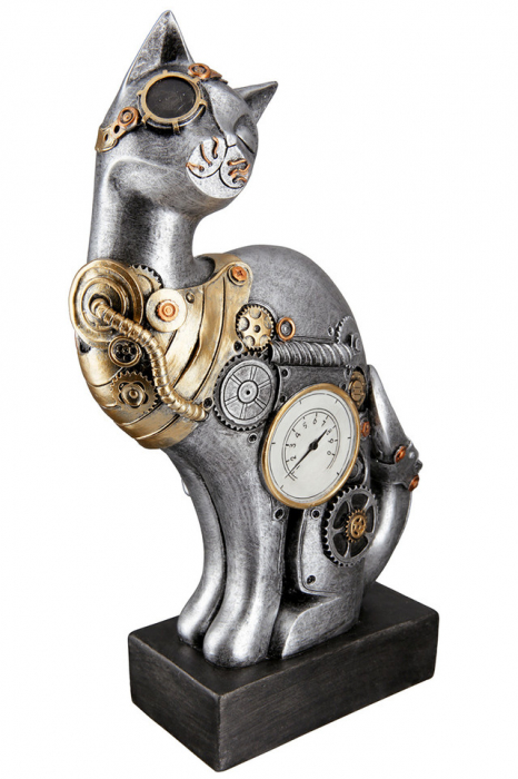 Sculptură rasina Steampunk Pisica [3]