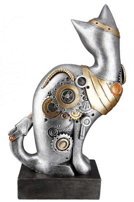 Sculptură rasina Steampunk Pisica [4]