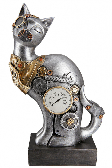 Sculptură rasina Steampunk Pisica [2]