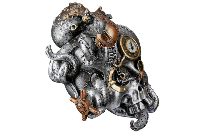 Sculptură rasinaSteampunk Skull [3]