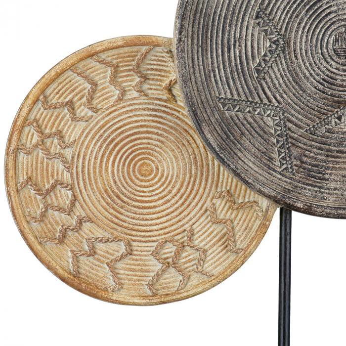 Sculptură, rotundă, Esculpida, orientală, Polirășină, ecru, PU 1, L. 9,5 cm, L. 27 cm, H. 44 cm [3]