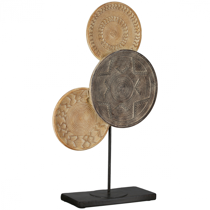 Sculptură, rotundă, Esculpida, orientală, Polirășină, ecru, PU 1, L. 9,5 cm, L. 27 cm, H. 44 cm [1]
