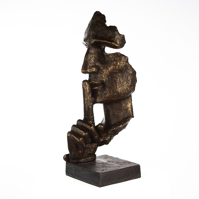 Figurina SILENCE, rasina, 13x13x39 cm [3]