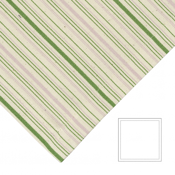 Poza Servet de masa Bente, Bumbac Panza, Verde Roz, 40x40 cm