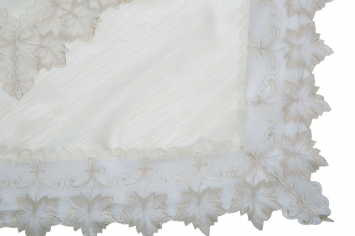 Servet frunze, crema cm 85x85 min 4  [2]