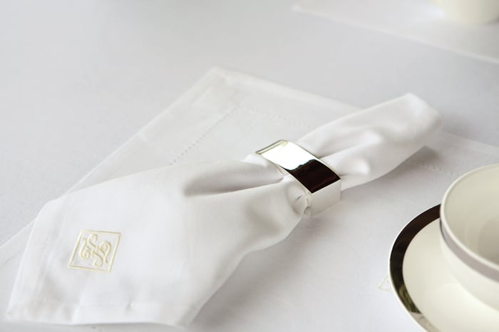 Servete de masa FONJA, bumbac, alb, 50×50 cm FINK