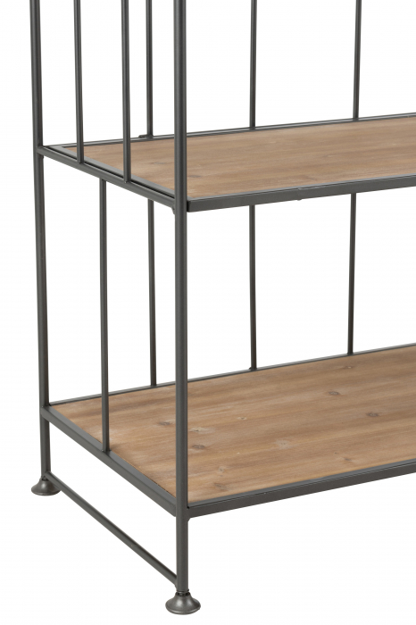 Set 2 biblioteci, Lemn, Maro, 80x40x182 cm [5]