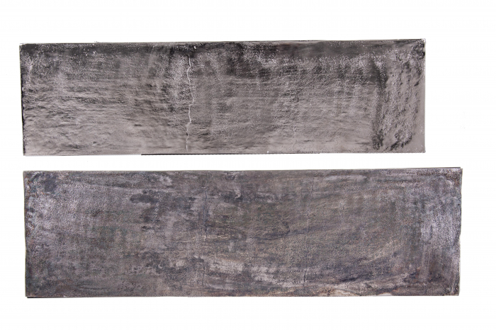 Set 2 console Tahir, Otel/Aluminiu, Negru, 90/100x25/29x72/82 cm [4]