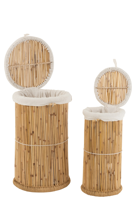 Set 2 Coșuri Bamboo Natur [4]