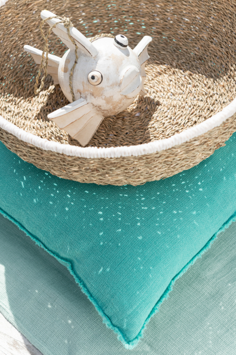 Set 2 cosuri decorative, Hartie, Maro, 46x46x14 cm [3]