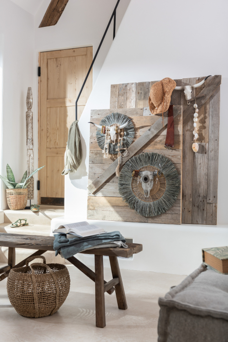 Set 2 cosuri impletite Tosai, Ratan/Bambus, Maro, 56/38x56/38x50/40 cm [4]