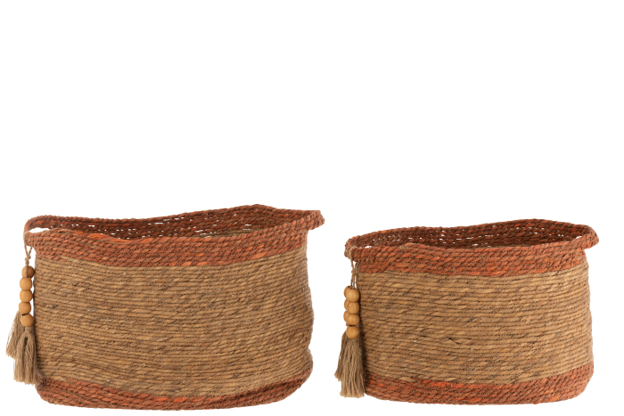 Set 2 Coșuri Pearl Natur [2]