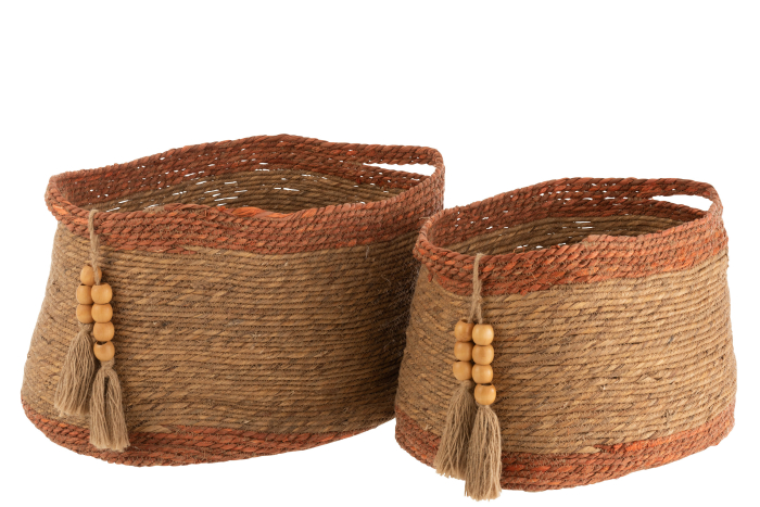 Set 2 Coșuri Pearl Natur [1]