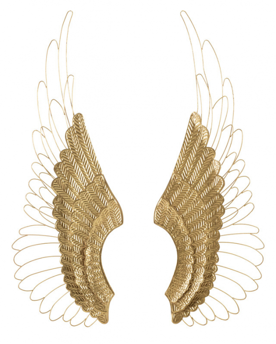 Set 2 decoratiuni Ali, Fier, Auriu, 105.5x37x3 cm [2]