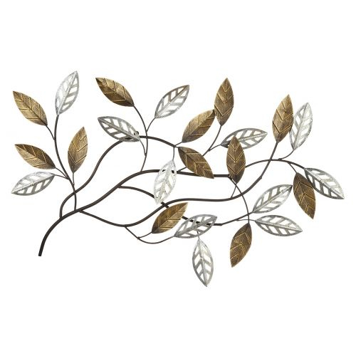 Set 2 decoratiuni de perete Twigs, metal, auriu/argintiu,85x54 cm [3]
