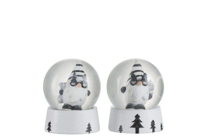 Set 2 decoratiuni, Material sintetic, Alb , 6.5x6.5x8.5 [1]