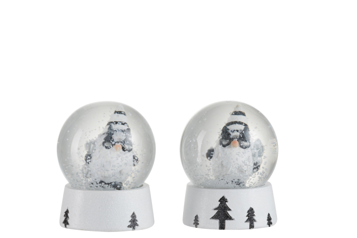 Set 2 decoratiuni, Material sintetic, Alb , 6.5x6.5x8.5 [2]