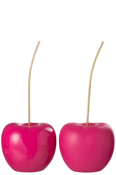 Set 2 decoratiuni, Material sintetic, Roz, 25.5x23x52.5 [1]