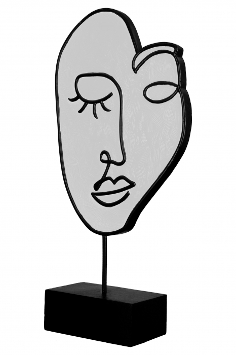 Set 2 decoratiuni Visione, Rasina, Negru, 19x36.5x7 cm [2]