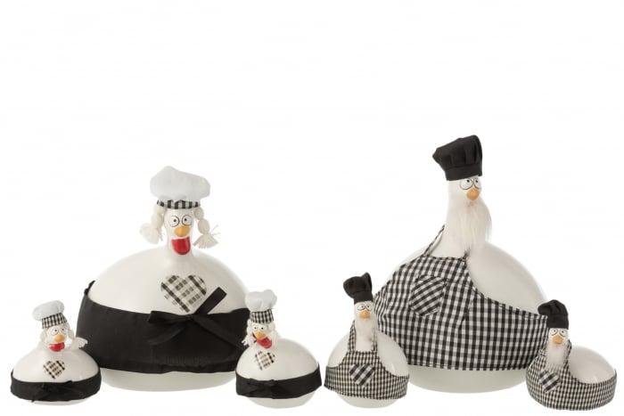 Set 2 figurine asortate, Ceramica, Alb , 16x15.5x21 cm [2]