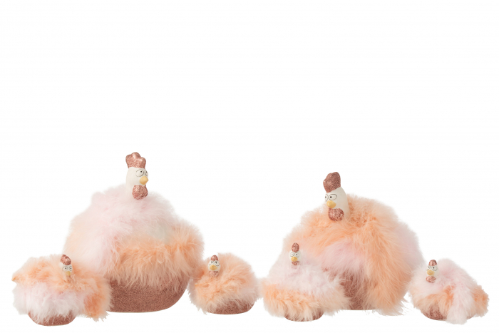 Set 2 figurine asortate, Ceramica, Roz, 16x15.5x21 cm [2]