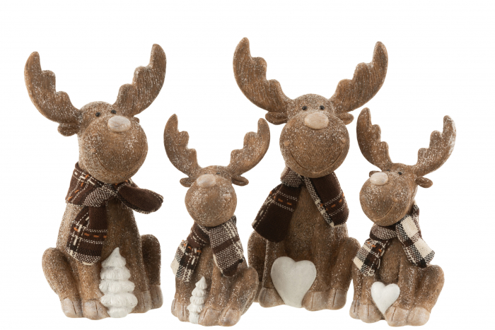Set 2 figurine asortate, Compozit, Maro, 15x12x26 cm [2]