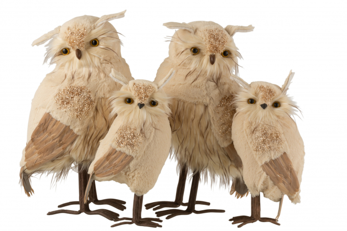 Set 2 figurine asortate, Sintetic, Bej, 28x22x55 cm [2]