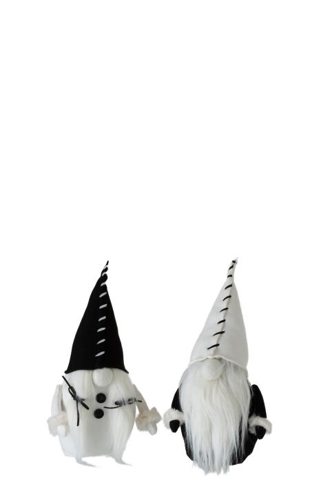 Set 2 figurine asortate, Textil, Alb , 11x14x28 cm [1]